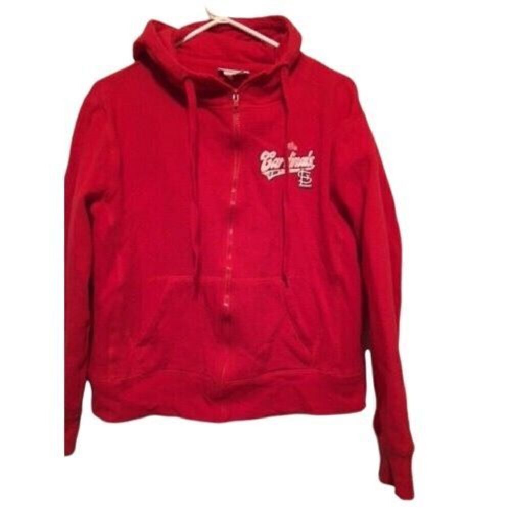 ST. LOUIS CARDINALS WORLD SERIES 2011 SIZE LARGE WOMEN'S ZIP UP HOODIE **NICE**